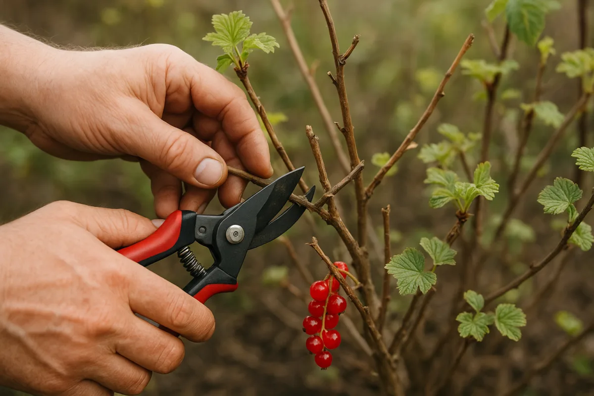 Ríbezle: rez krok za krokom (jar a jeseň)