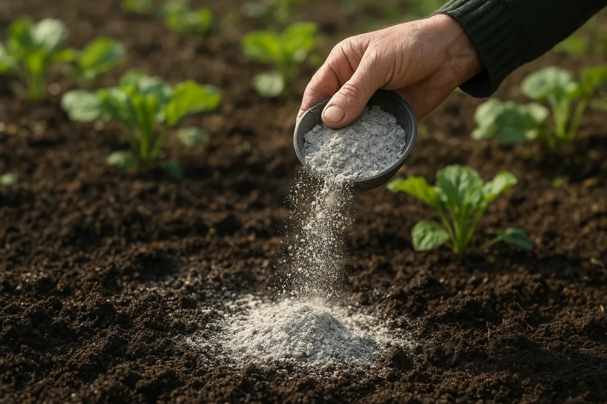 Drevný popol v záhrade